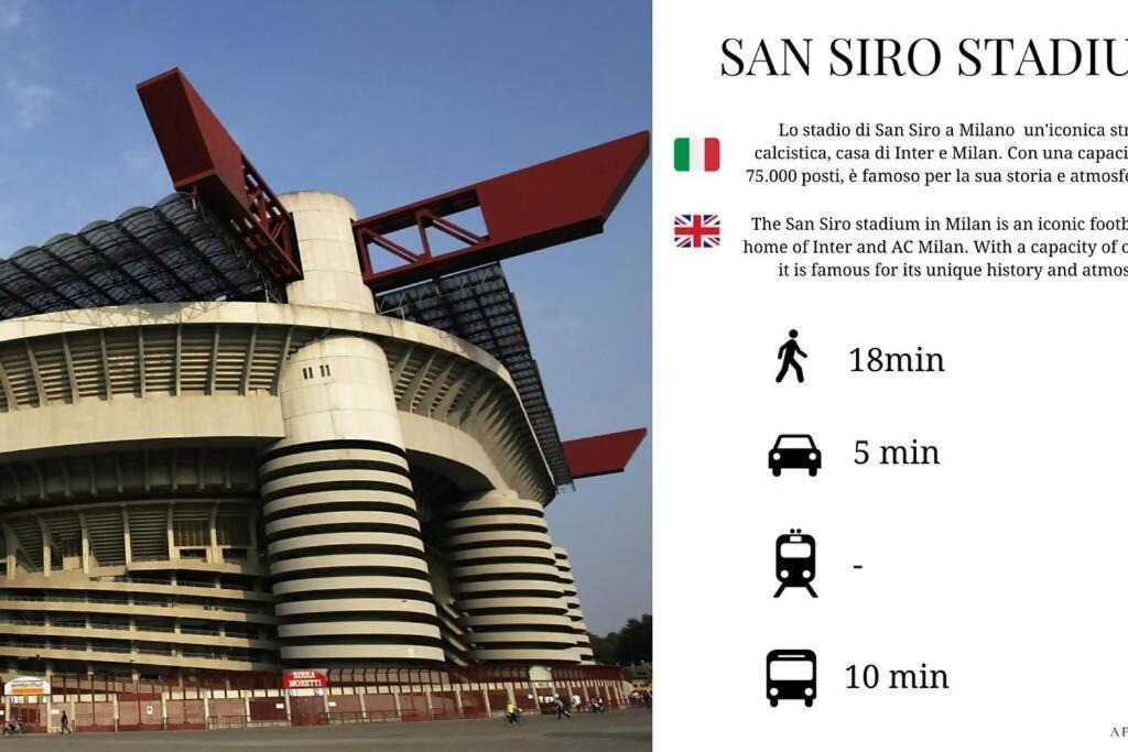 Sunny San Siro Stadio Apartment Мілан Екстер'єр фото